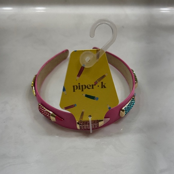 Piper K Accessories - Piper K Pink Back to School Crayon Headband